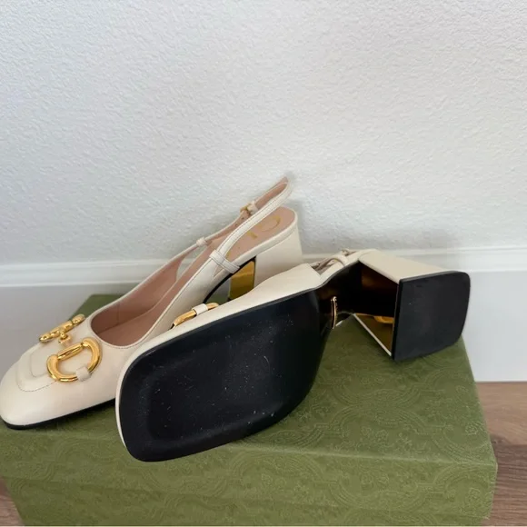 Gucci Horsebit Slingback Heels - Picture 3 of 4